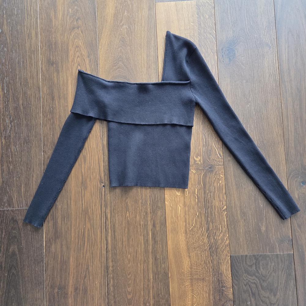 Zara Black Off The Shoulder Top